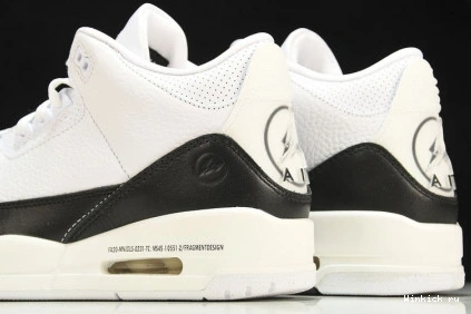 WHITE JORDAN FRAGMENT BLACK 3 AIR 0923